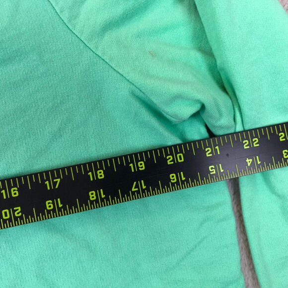 Denim & Co. Womens Blouse Large Button Front Green Snap Shirt Long Sleeve Casual - Picture 4 of 10